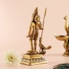 Buy Lord Murugan (Kartikeya) Idol With Peacock Diya Stand