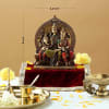 Gift Lord Shiva Pariwar Idol in Rustic Gold Finish