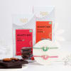 Lotus Kundan Rakhi Set Of 2 And Chocolates Online