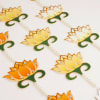 Gift Lotus-shaped Wall Hanging For Diwali - Set Of 3