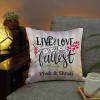 Gift Love Always Personalized LED Satin Cushion