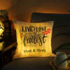 Love Always Personalized LED Satin Cushion Online