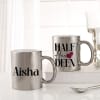 Buy Love And Deen Personalized Metallic Couple Mugs - Set Of 2