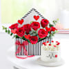 Love Blooms And Treats Arrangement Online
