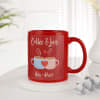 Gift Love Brew - Personalized Red Mug For Couples