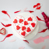 Gift Love-filled Heart Shaped Karwa Chauth Cake (1 Kg)