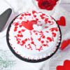 Gift Love Hearts Fresh Cream Valentine Cake (1 kg)