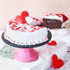 Shop Love Hearts Fresh Cream Valentine Cake (1 kg)