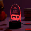 Gift Love Is My Fav Personalized Multicolour LED Lamp