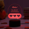 Love Is My Fav Personalized Multicolour LED Lamp Online