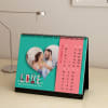 Shop Love Me Like You Do Personalized Valentine Desk Calendar