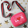 Love - Personalized Canvas Sling Bag - Pop Pink Online
