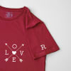 Gift Love -  Personalized Mens T-shirt - Maroon
