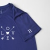 Gift Love -  Personalized Mens T-shirt - Navy Blue