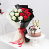 Gift Love's Melody Bouquet With Cake Duo