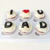 Love U Dad Vanilla Cupcakes (6pcs) Online