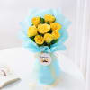 Gift Love You Dad Yellow Rose Bouquet