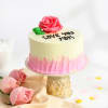 Gift Love You Mom Blush Rose Cake (500 gm)