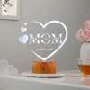 Buy Love You Mom - Personalized LED Lamp - Wooden Finish Base