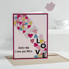 Love you More Personalized Greeting Card Online