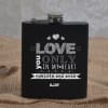 Love You Only Personalized Hip Flask Online