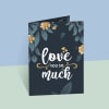 Love You Personalized A5 Anniversary Laminated Card Online