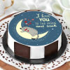 Love You To The Moon Cake (Half Kg) Online