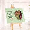 Gift Love You With All My Heart Personalized Canvas Frame