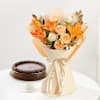 Lovely Blooms And Belgian Cake Bliss Online