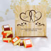 Lovely Couple Personalized Box of Homemade Chocolates Online
