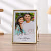 Gift Lovely Memories Personalized Golden Photo Frame For Couples