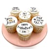 Lovely Valentine's Day Vanilla Cupcakes - Set Of 6 Online