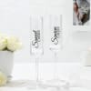 Gift Lover's Cheers Personalized Couples Champagne Glasses