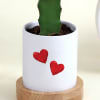 Shop Lovers Moon Cactus  with Personalized Vase