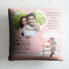 Buy Lucky To Have You Personalized Anniversary Cushion & Mug
