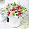 Luminous Lilies Rakhi Flowers for Sister Online