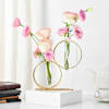 Gift Luminous Roses And Gold Metal Stand
