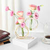 Luminous Roses And Gold Metal Stand Online