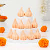 Luscious Almond Kesar And White Chocolate Modaks - 11 Pcs Online