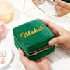 Gift Luxe Velvet Personalized Green Jewellery Organizer