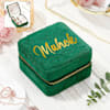 Luxe Velvet Personalized Green Jewellery Organizer Online