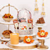 Luxury Diwali Hamper in Silver Plated Basket Online