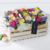 Gift Luxury Flowers with Delicious Macaroons