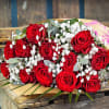 Luxury Roses With Gypsophilia Online