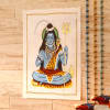 Gift Mahadeva Gold Idol Silk Painting