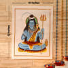 Mahadeva Gold Idol Silk Painting Online
