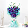 Majestic Blue Orchid Bouquet For Dad Online