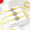 Gift Majestic Meenakari Evil-Eye Rakhi - Set Of 3