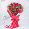Gift Majestic Red Rose Bouquet with Teddy Bear