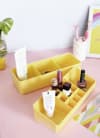 Gift Makeup Box - 2 Layered - Yellow - Single Piece